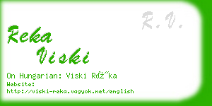 reka viski business card